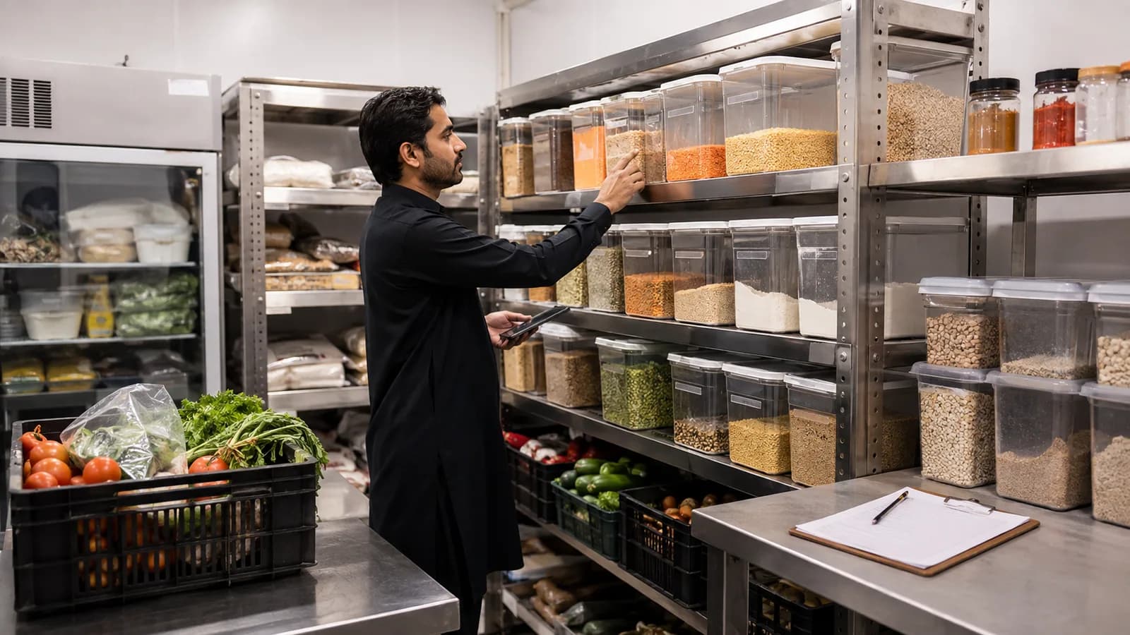 Restaurant ingredient stock management process