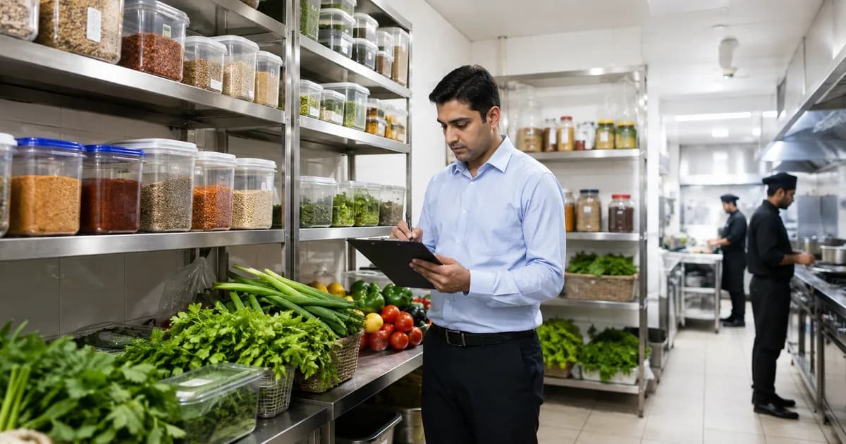 Restaurant inventory management and ingredient stock control