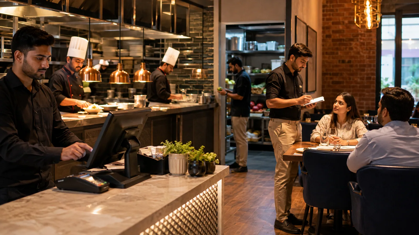 Restaurant POS orders kitchen inventory and management operations