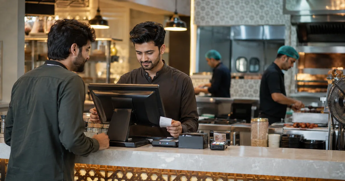 Restaurant POS system managing orders kitchen and billing