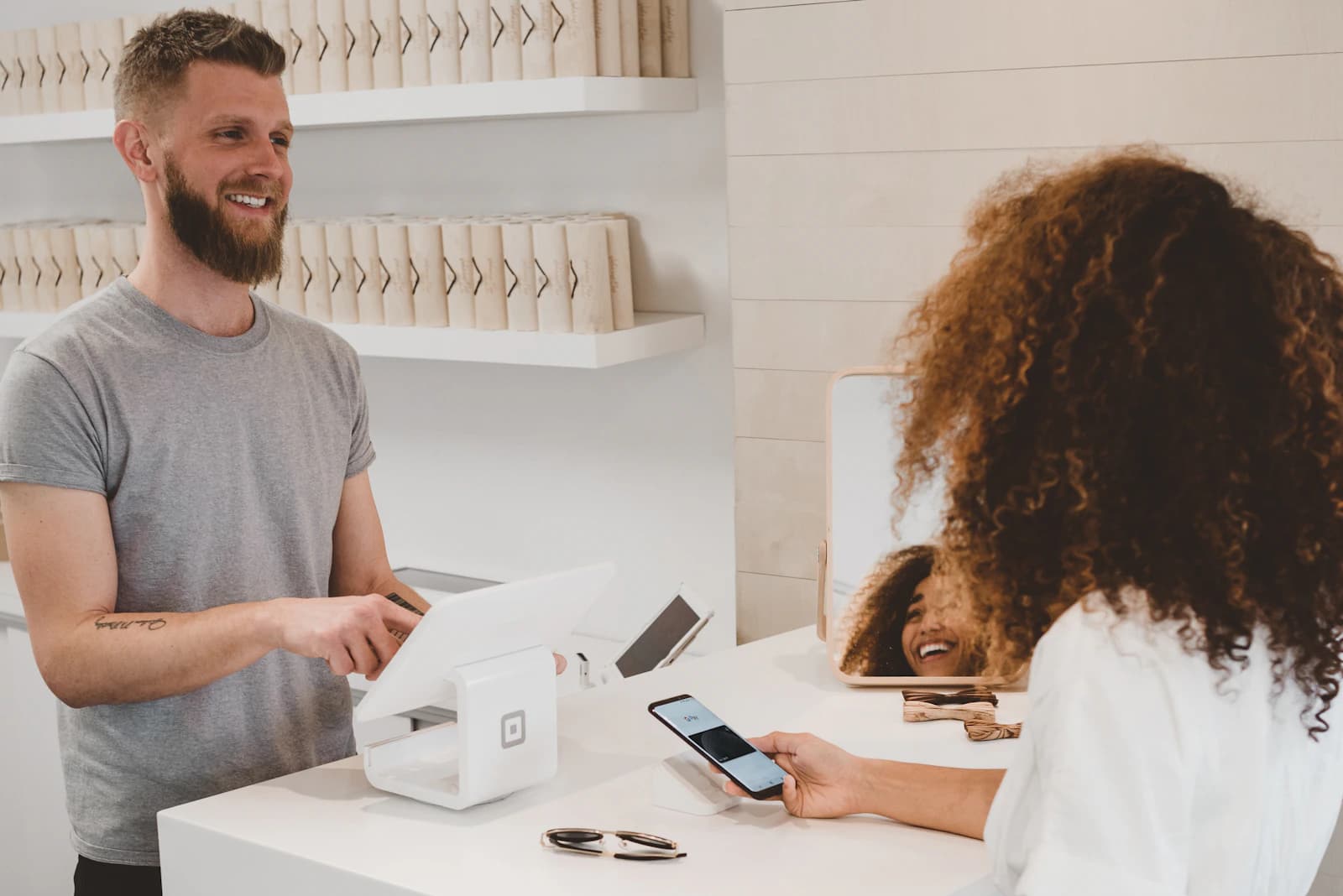 Retail billing counter and digital POS checkout workflow